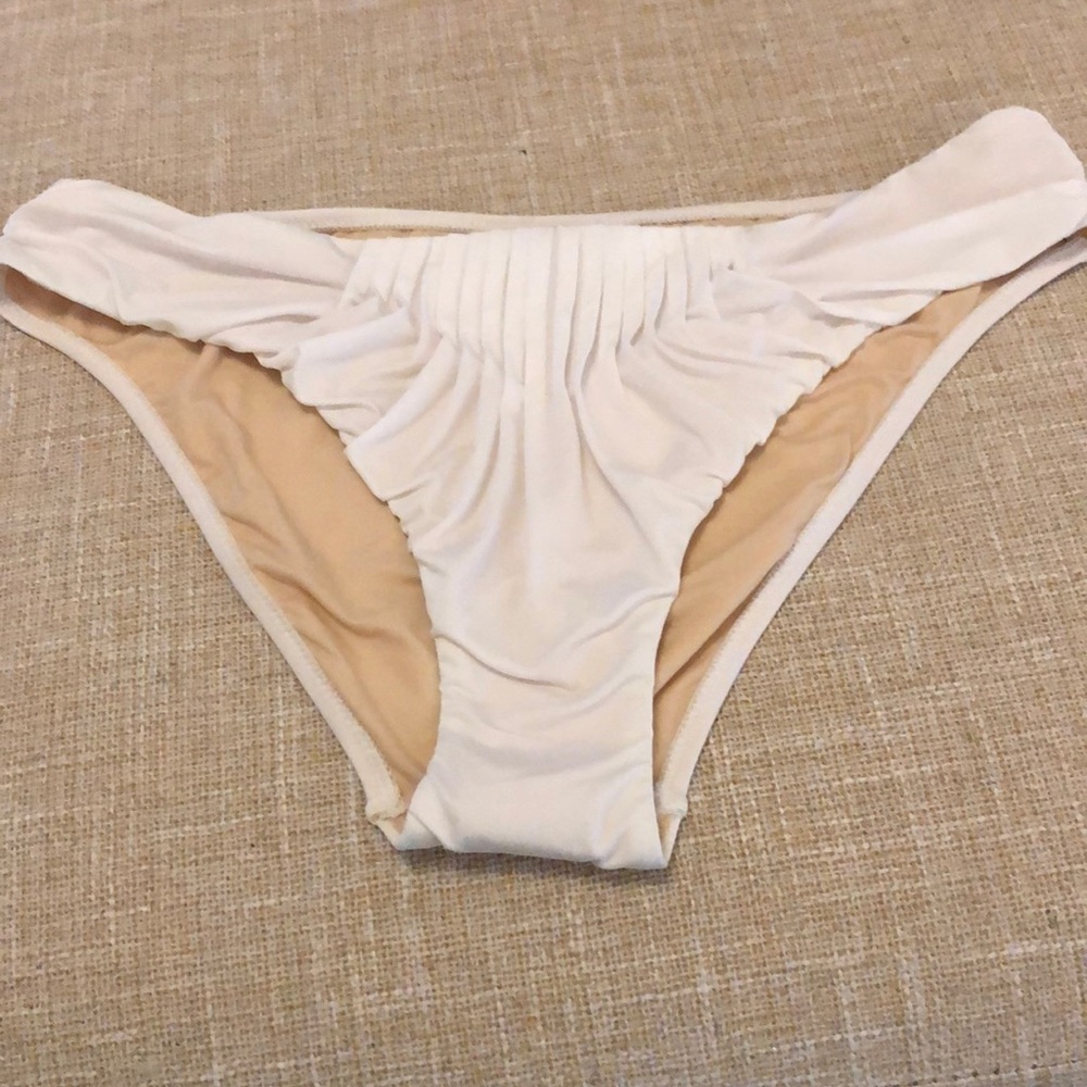 La Perla Anna Club white bikini bottom size 46/10 NEW